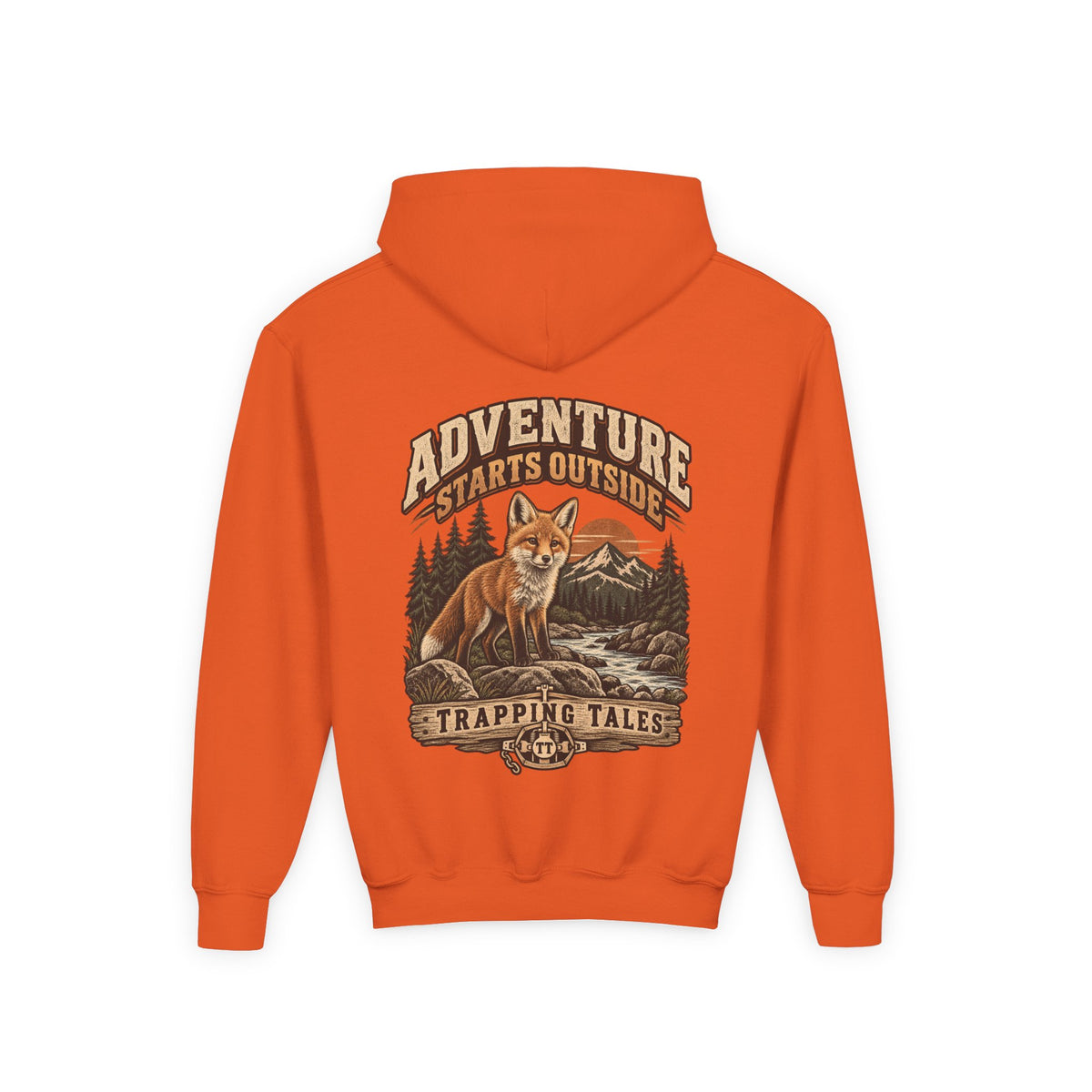 Trapping Tales “Adventure Starts Outside” Youth Hoodie
