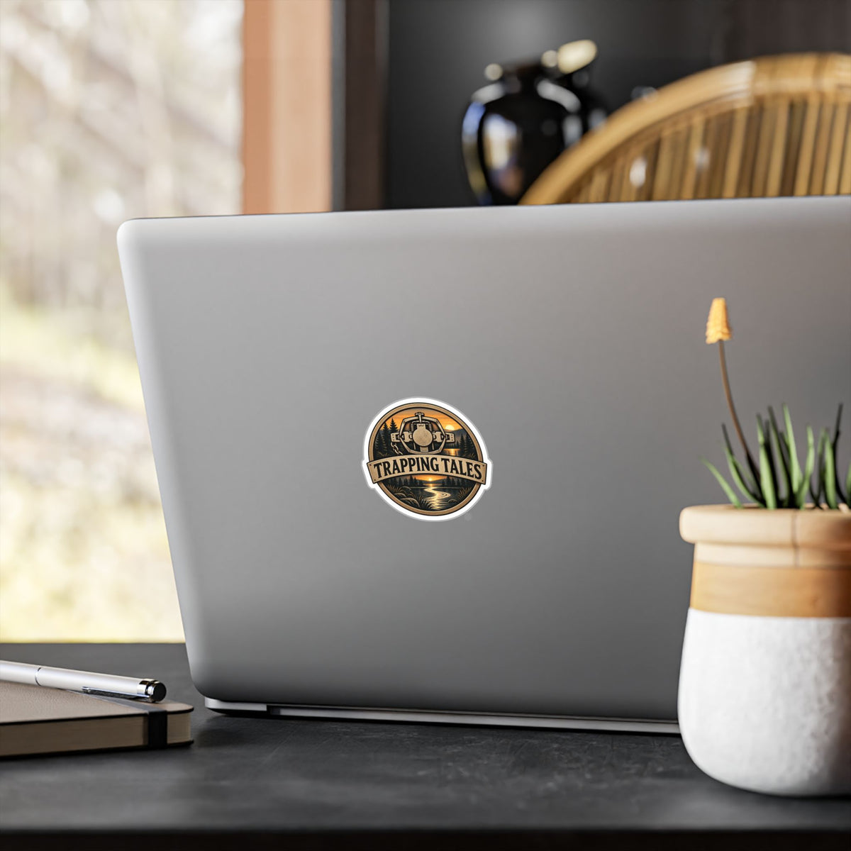 Trapping Tales Vinyl Sticker