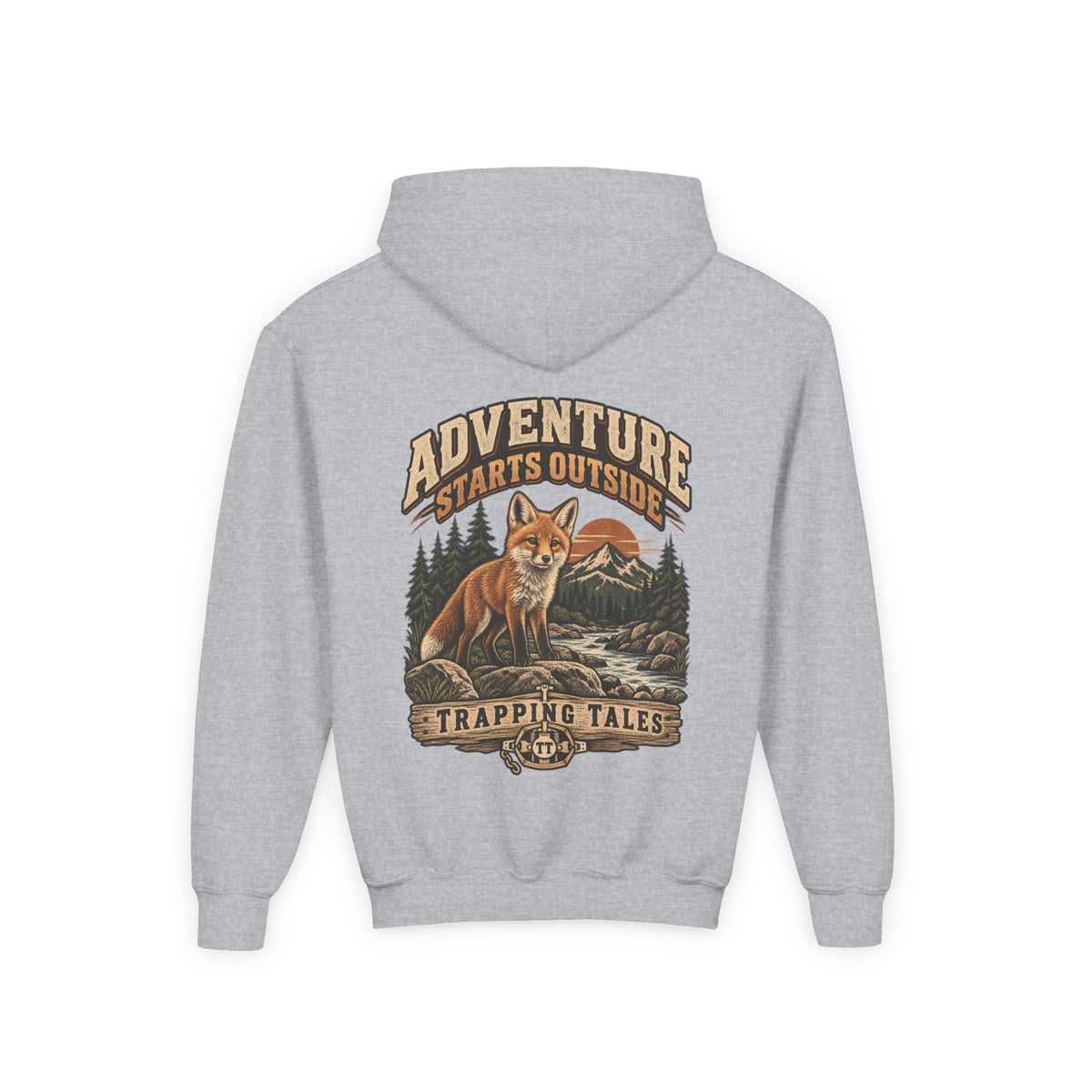Trapping Tales “Adventure Starts Outside” Youth Hoodie