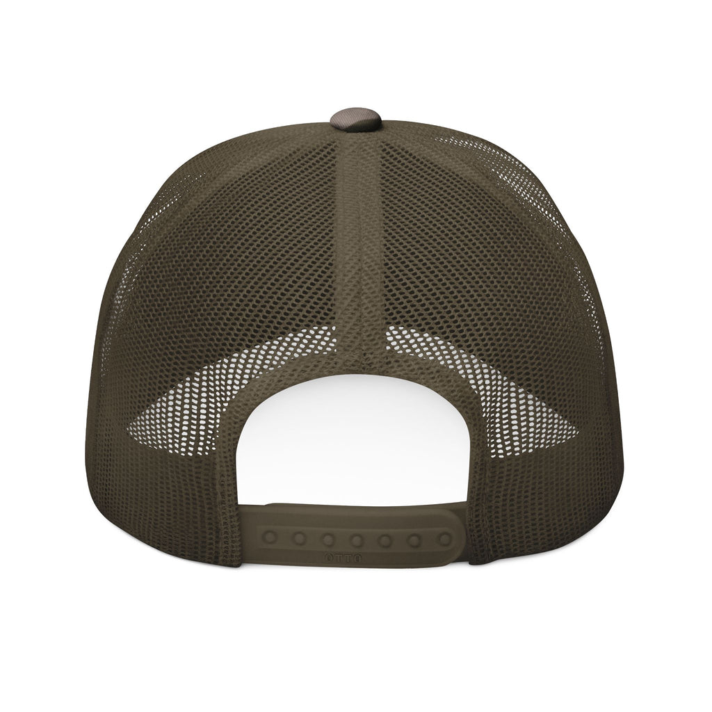 Trapping Tales Camo Banner Trucker Hat
