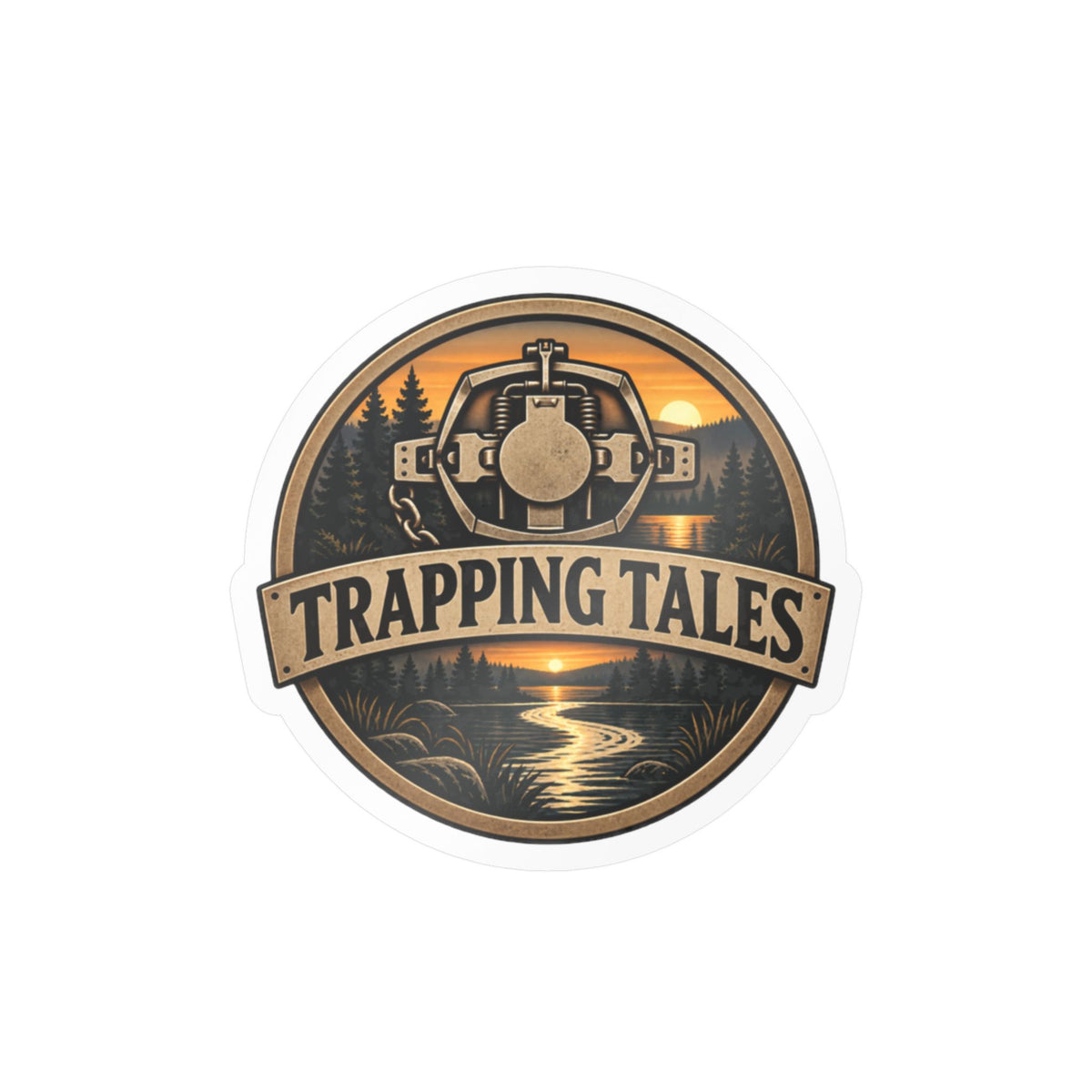 Trapping Tales Vinyl Sticker