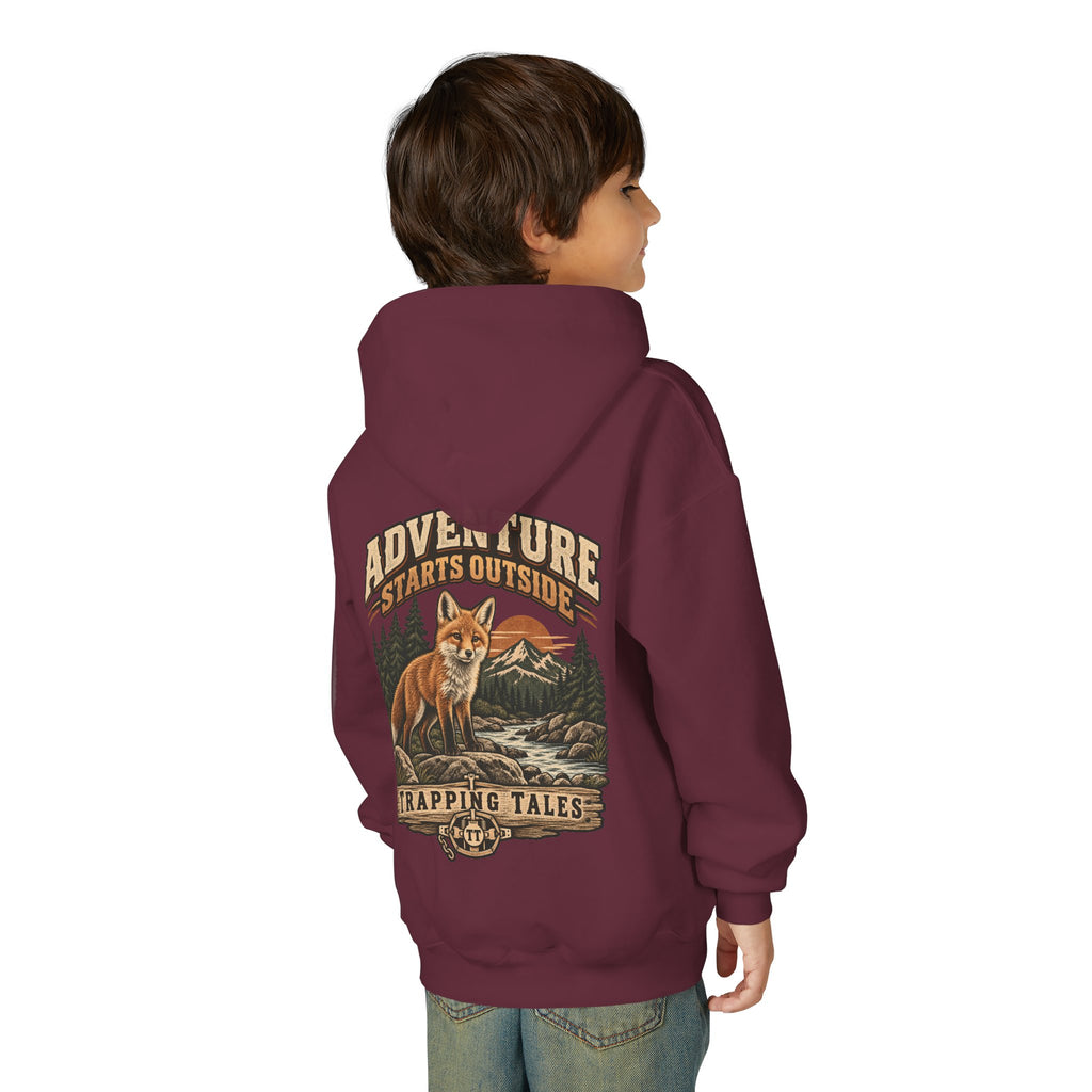 Trapping Tales “Adventure Starts Outside” Youth Hoodie