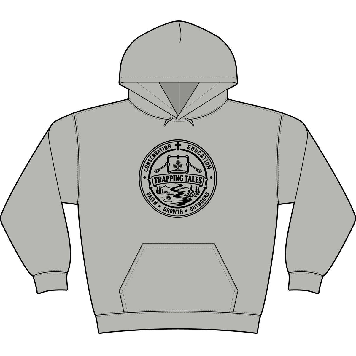 Trapping Tales Hooded Long Sleeve Tee