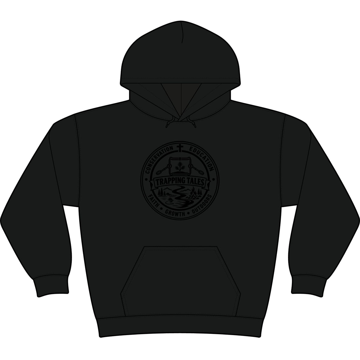 Trapping Tales Hooded Long Sleeve Tee