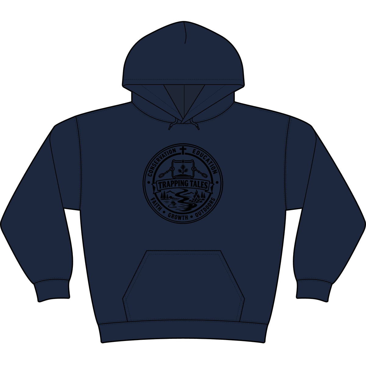 Trapping Tales Hooded Long Sleeve Tee