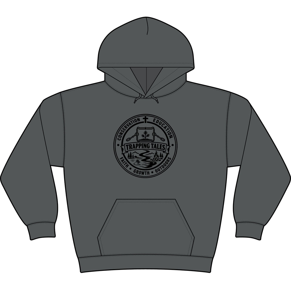 Trapping Tales Hooded Long Sleeve Tee