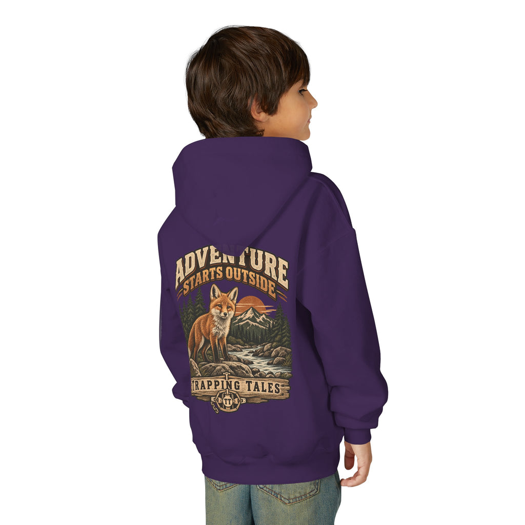 Trapping Tales “Adventure Starts Outside” Youth Hoodie