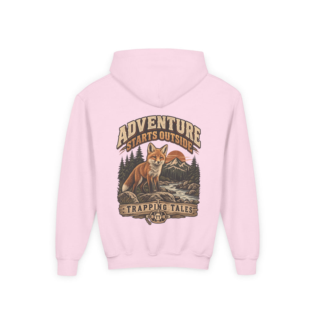 Trapping Tales “Adventure Starts Outside” Youth Hoodie