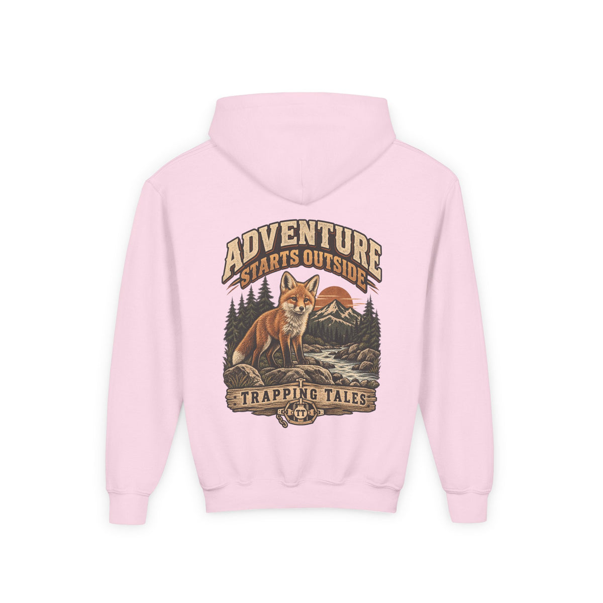 Trapping Tales “Adventure Starts Outside” Youth Hoodie