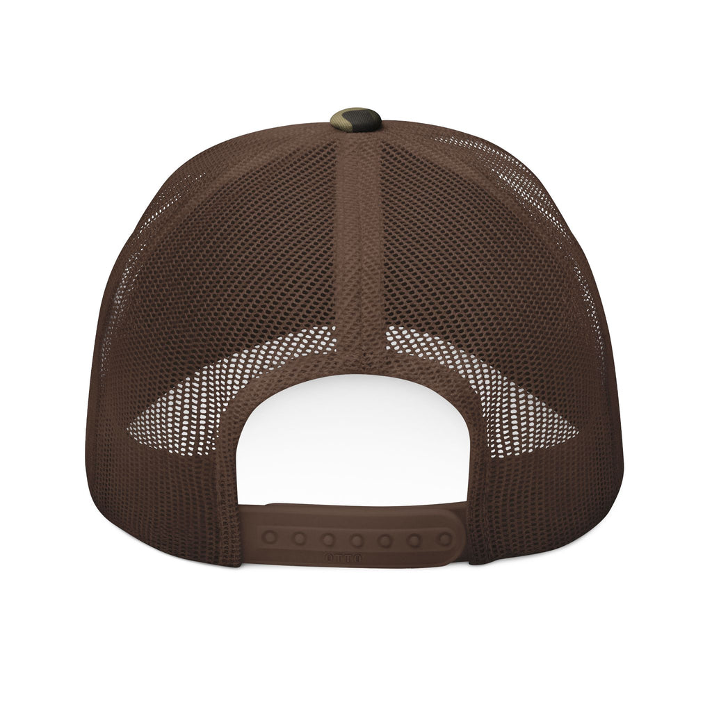 Trapping Tales Camo Banner Trucker Hat
